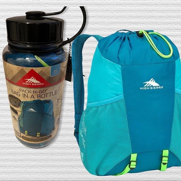 High Sierra Other - High Sierra Teal Back Pack In A Bottle